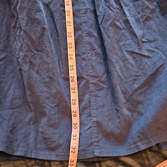 NWT! Free People Terra Smocked Maxi Skirt Set (M), Blue, Corduroy - Picture 15 of 16